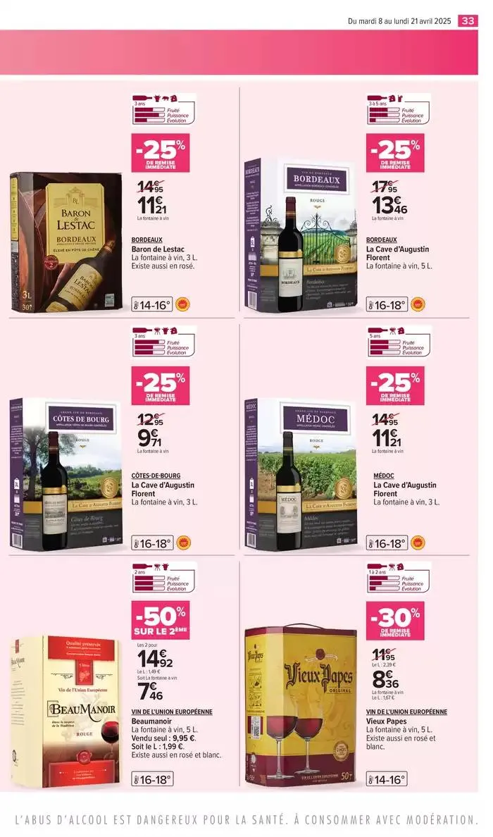 FOIRE AUX VINS DE PRINTEMPS du 8 avril au 21 avril 2025 - Catalogue page 35