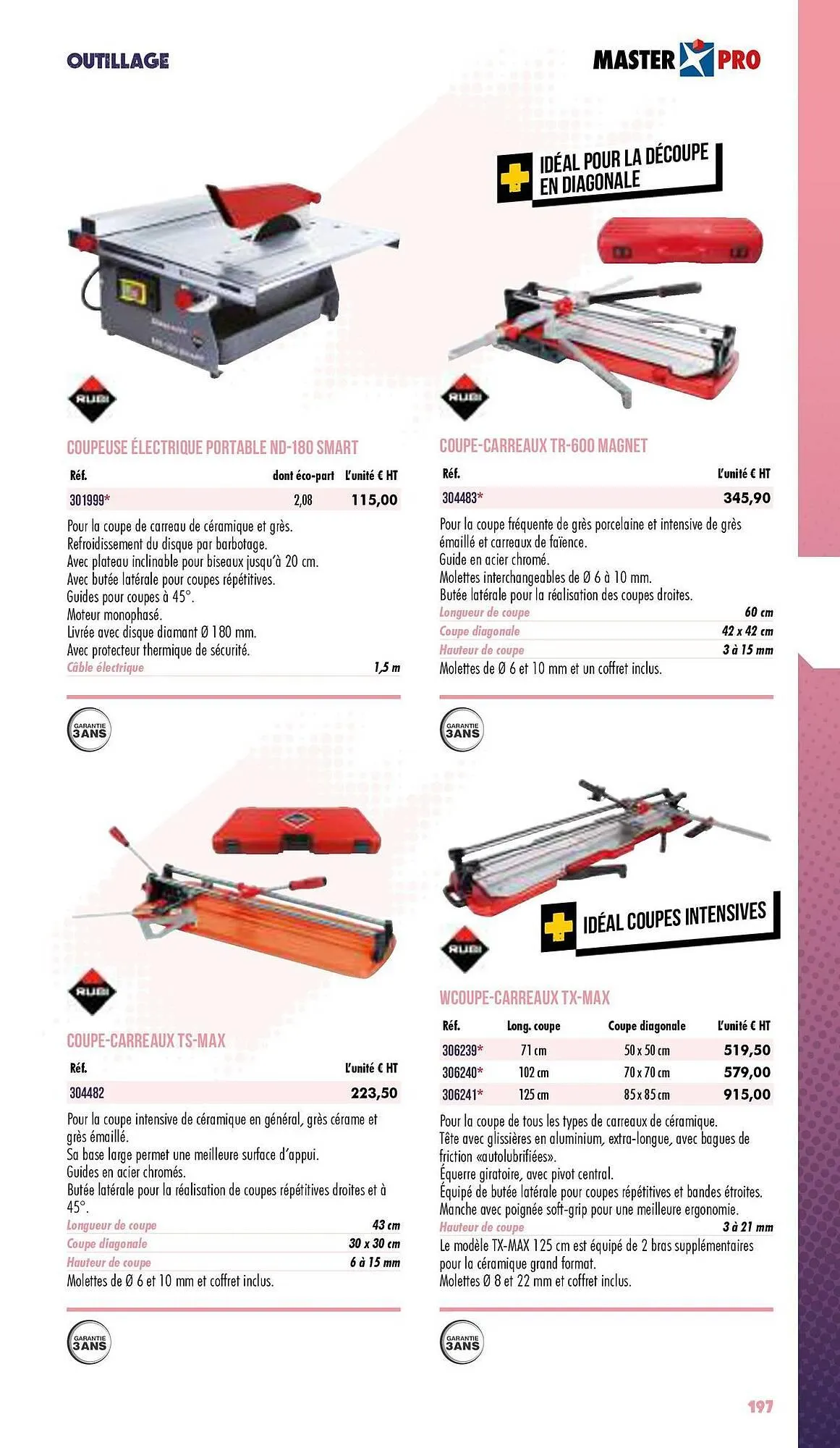 Catalogue Master Pro du 3 janvier au 31 décembre 2025 - Catalogue page 199