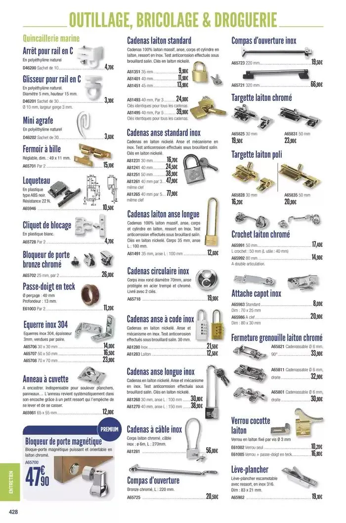Catalogue Accastillage Diffusion 2025 du 1 janvier au 31 décembre 2025 - Catalogue page 430