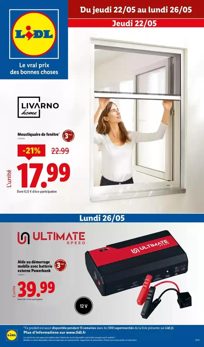 Moustiquaires, bien-être, sport, jeux pour enfant… Profitez des ventes Lidl ! - 1