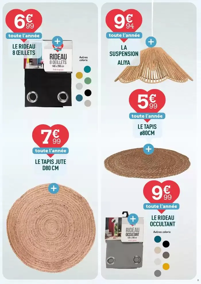 Le catalogue prix bas ! du 4 avril au 30 avril 2025 - Catalogue page 9