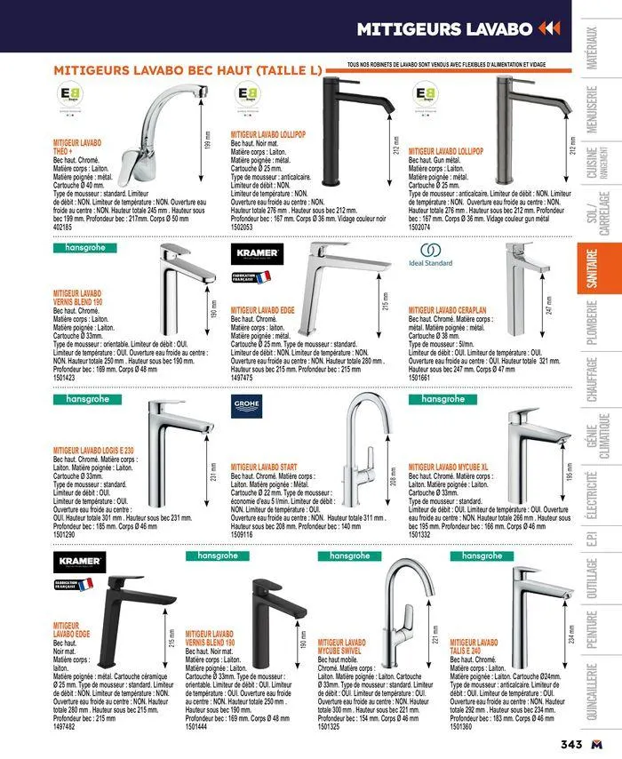 Guide produits 2024 du 15 mars au 31 décembre 2024 - Catalogue page 343