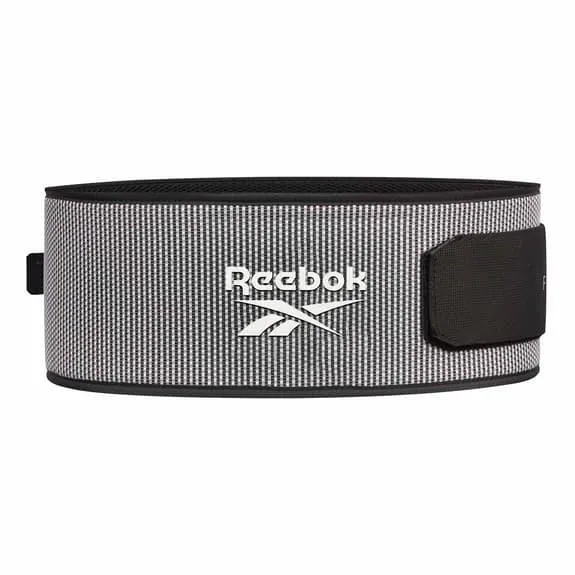 Ceinture lombaire Reebok Flexweave Power gris blanc noir
