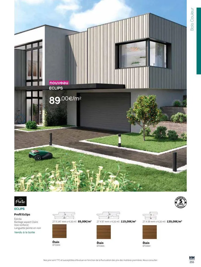 Extériéurs du 14 mars au 20 janvier 2026 - Catalogue page 255