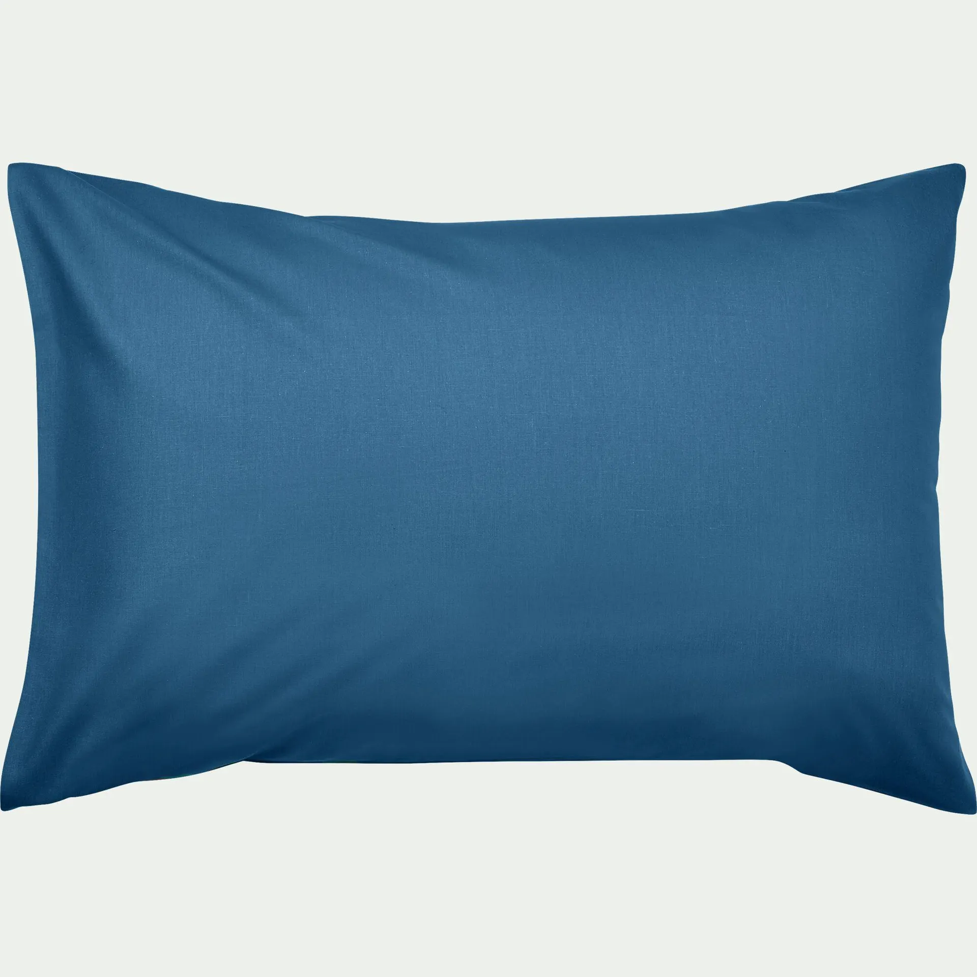 Lot de 2 taies d'oreiller en coton - bleu figuerolles 50x70cm