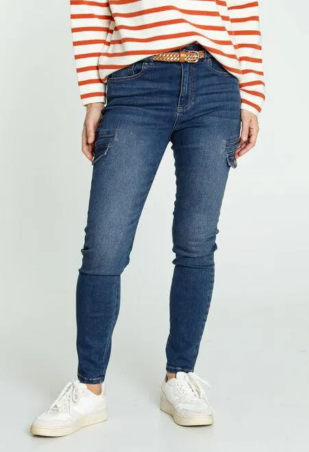 Pantalon cargo avec ceinture