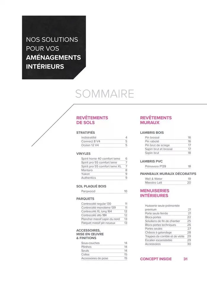 Aménagements Intérieurs du 20 janvier au 31 décembre 2025 - Catalogue page 3