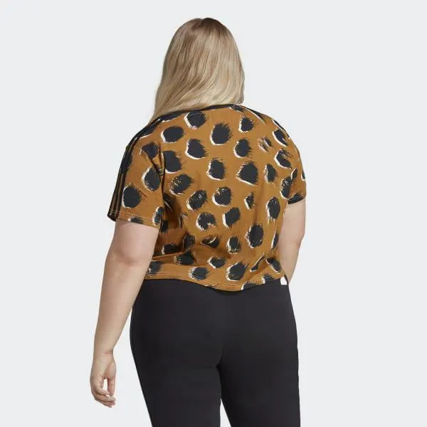 Camiseta corta Essentials Single Jersey 3 bandas (Tallas grandes)