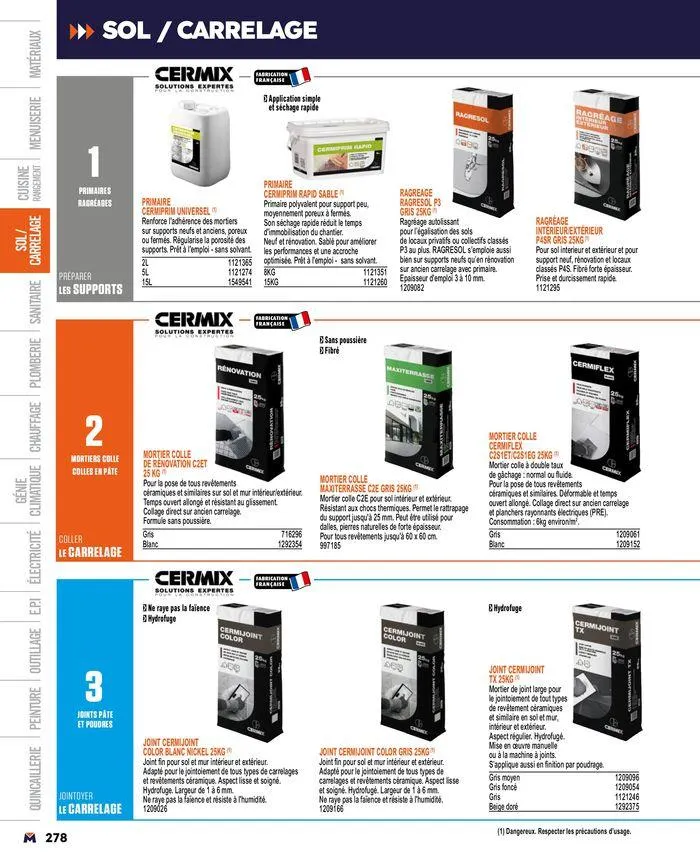 Guide produits 2024 du 15 mars au 31 décembre 2024 - Catalogue page 278