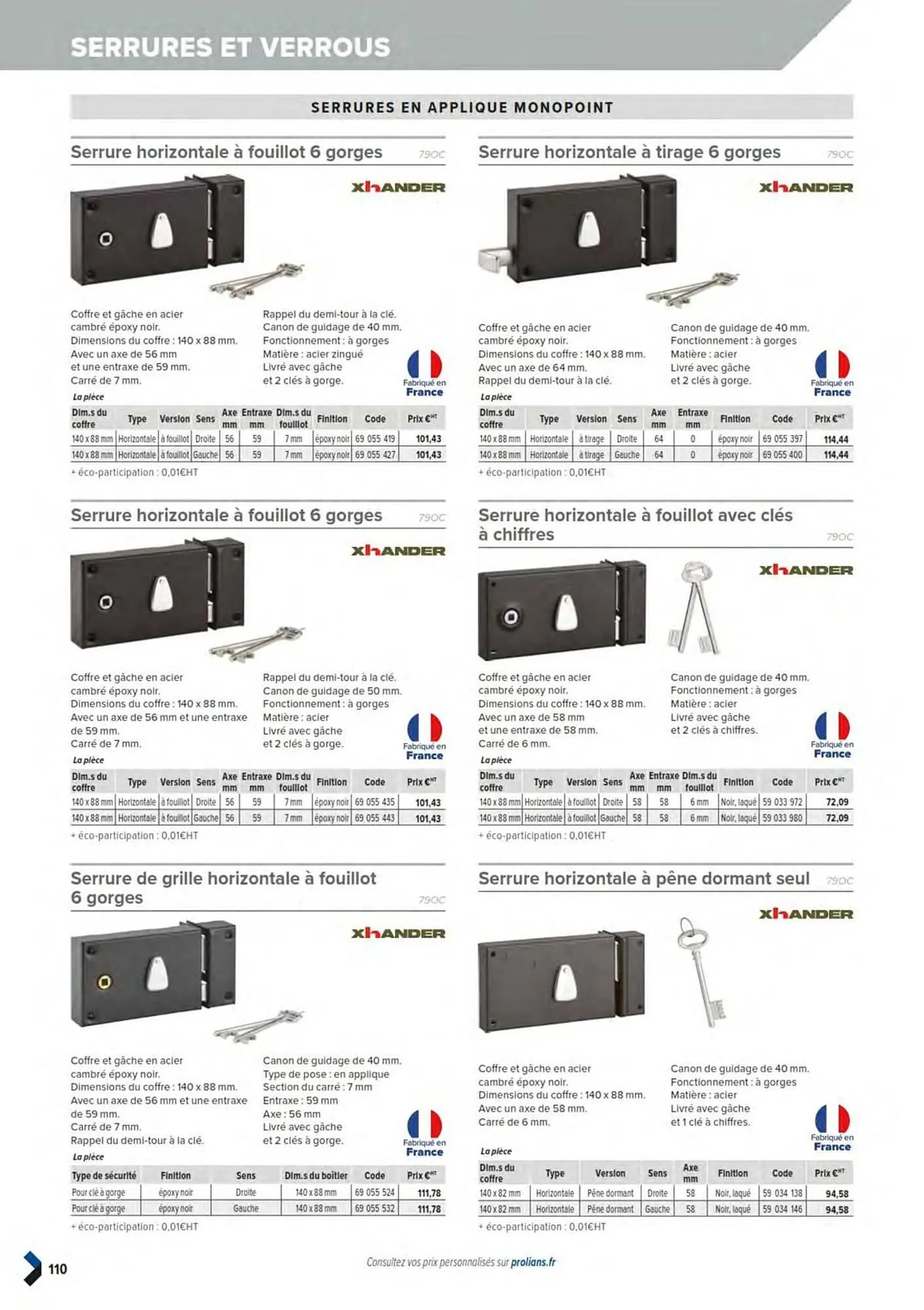 Catalogue Prolians du 11 mars au 31 décembre 2025 - Catalogue page 112