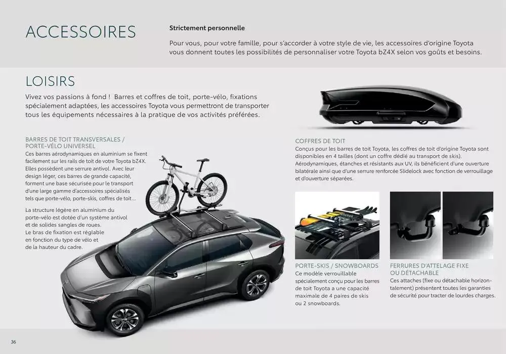 Toyota bZ4X  du 24 octobre au 24 octobre 2025 - Catalogue page 36