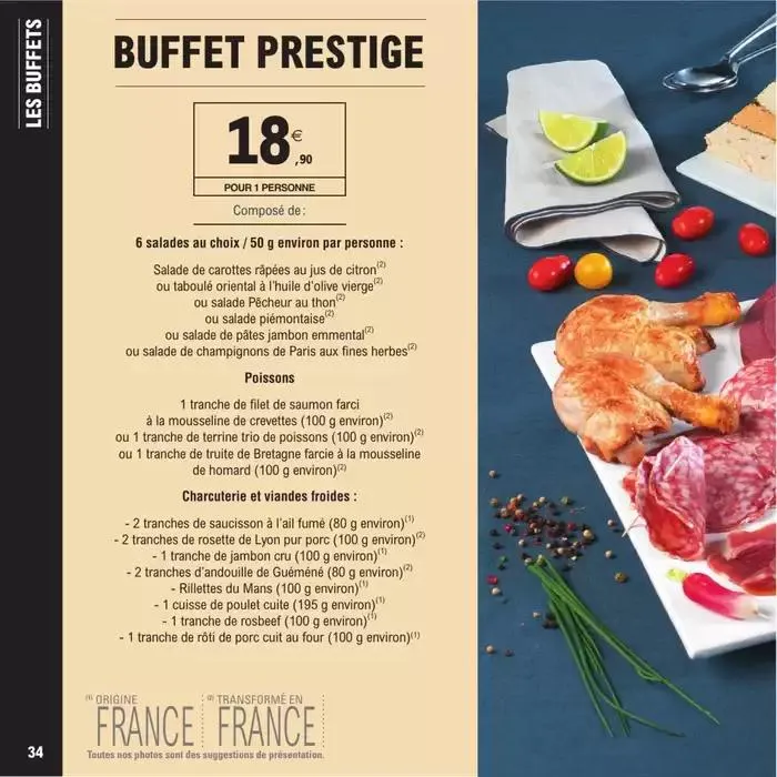 CARTE TRAITEUR PERMANENTE - MIXTE du 8 avril au 17 novembre 2025 - Catalogue page 34