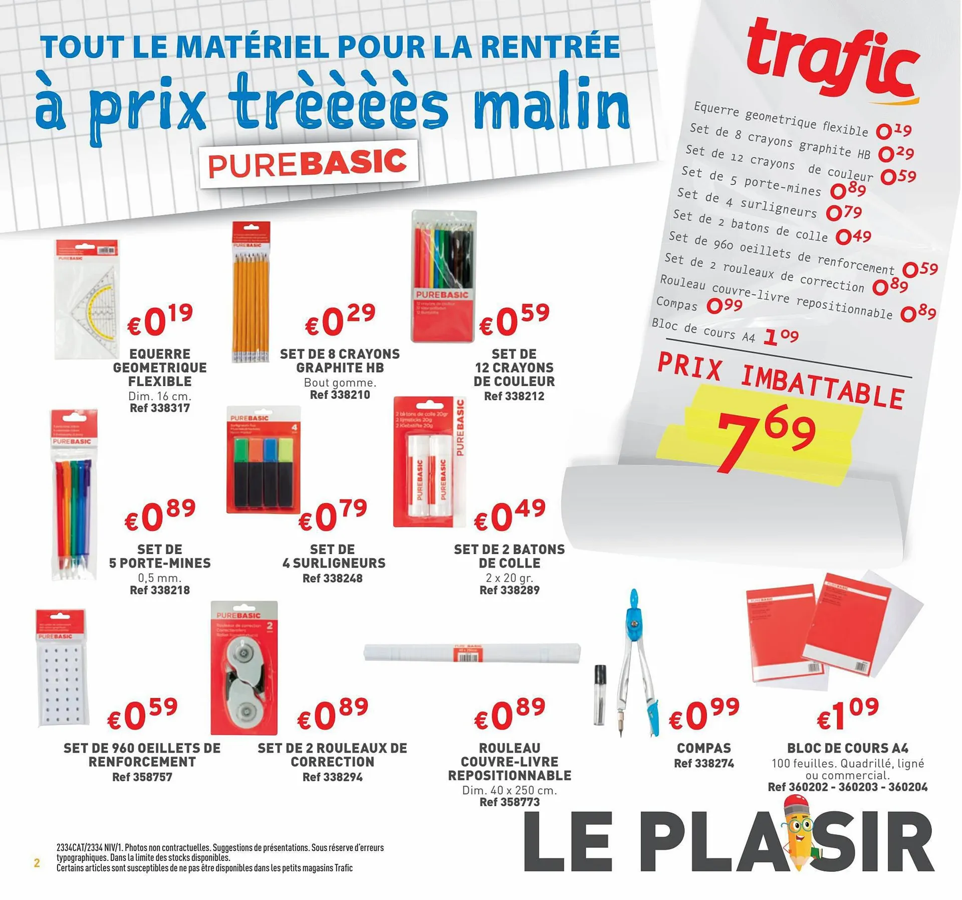 Catalogue Trafic du 20 août au 27 août 2023 - Catalogue page 2