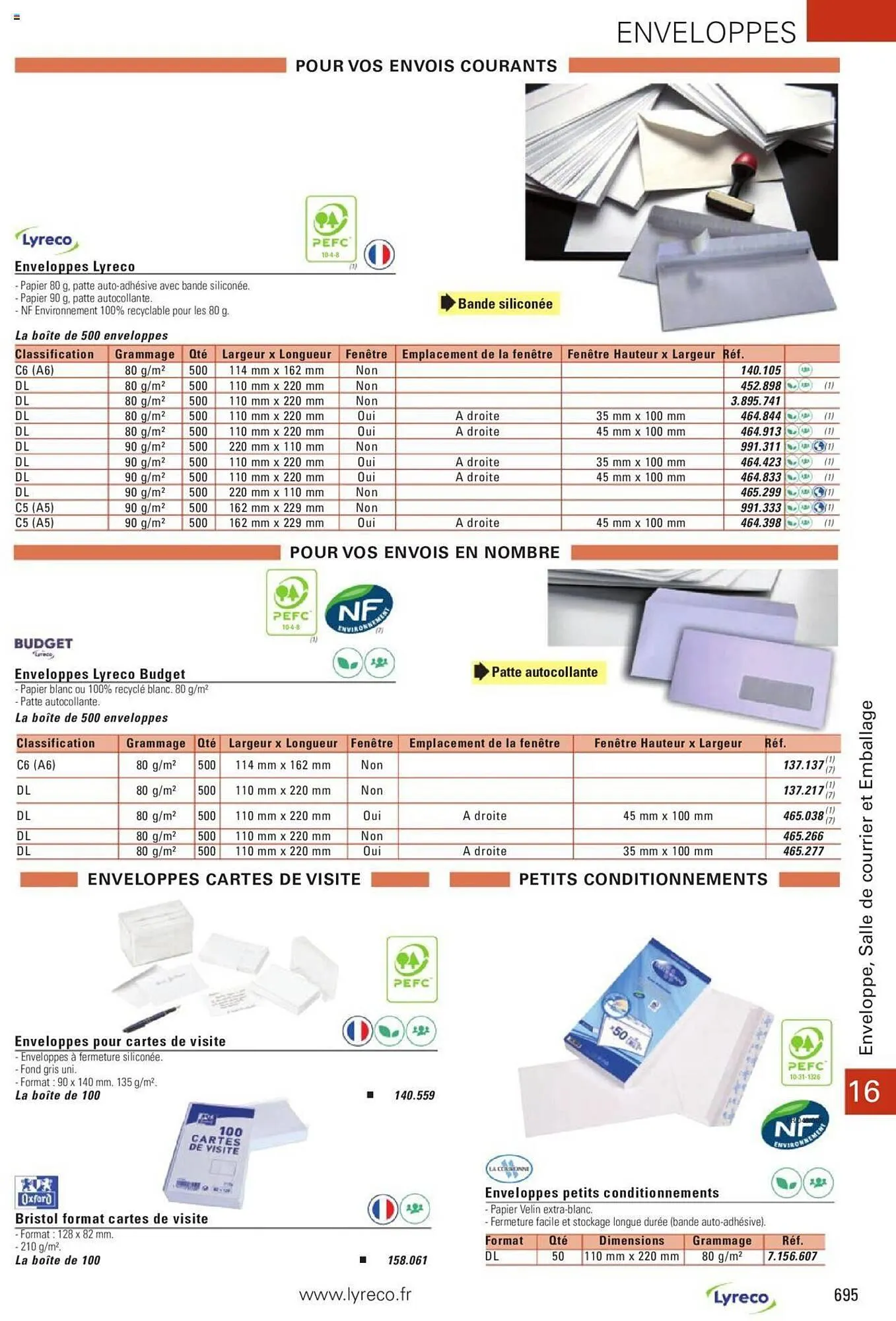 Catalogue Lyreco du 15 mai au 31 décembre 2023 - Catalogue page 695