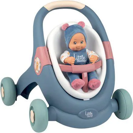 LITTLE SMOBY - BABY WALKER 3 EN 1 + POUPON