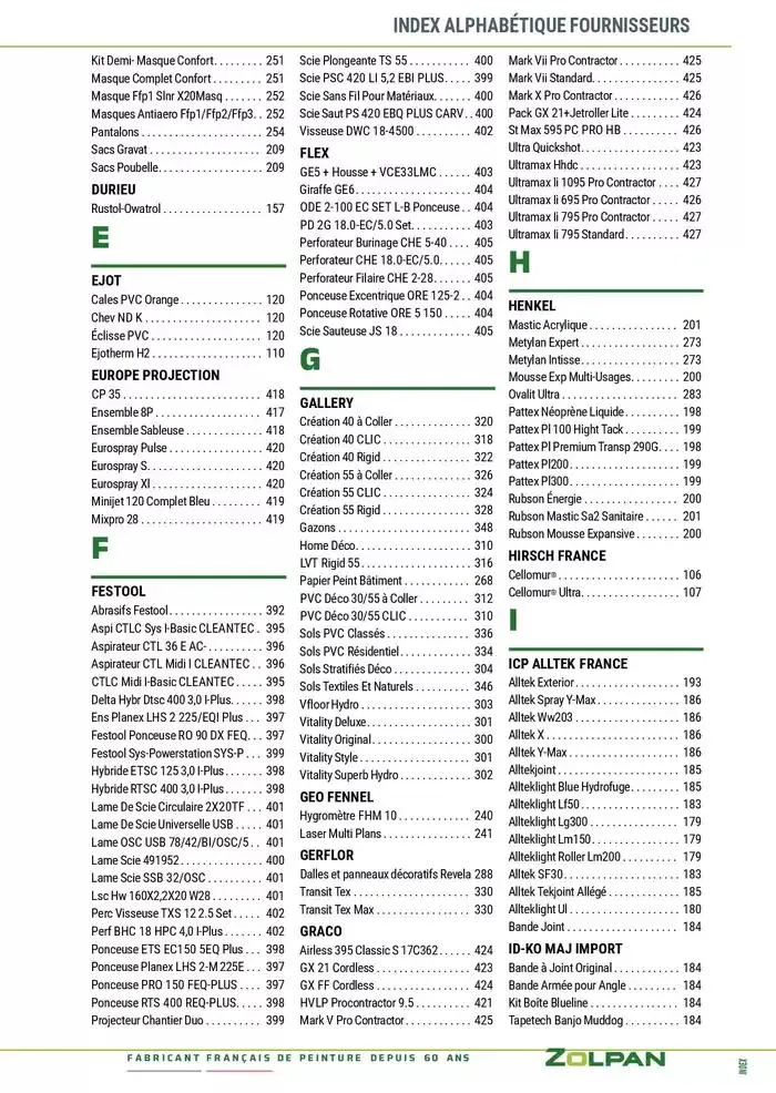 Le Guide Pro 2025 du 13 janvier au 31 décembre 2025 - Catalogue page 429
