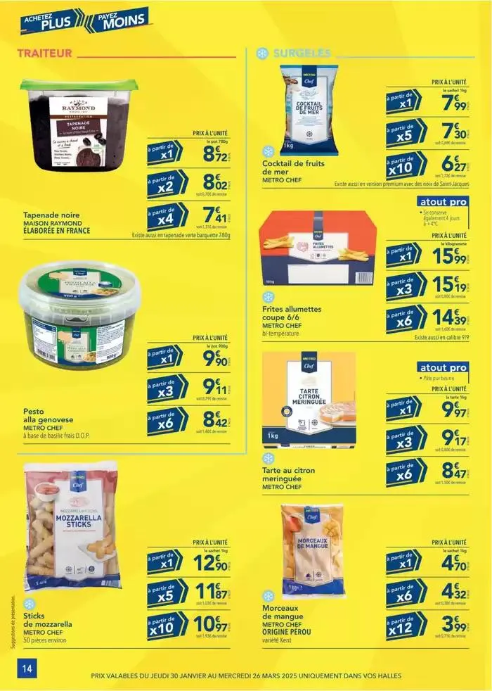 Metro Achetez plus payez moins du 28 février au 26 mars 2025 - Catalogue page 14