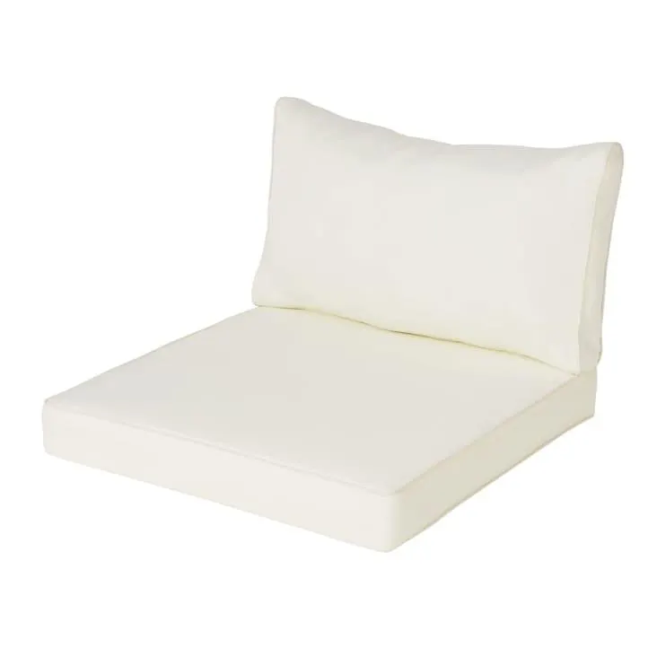 Cojines para módulo sin brazos de jardín blancos