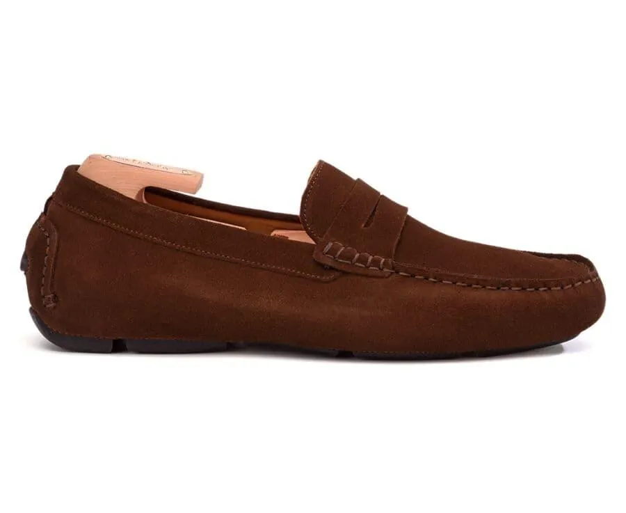 Mocassin homme été Velours Havane - SEACREST II