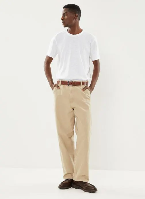 T-shirt - SLHASPEN SLUB SS O-NECK TEE NOOS - Blanc