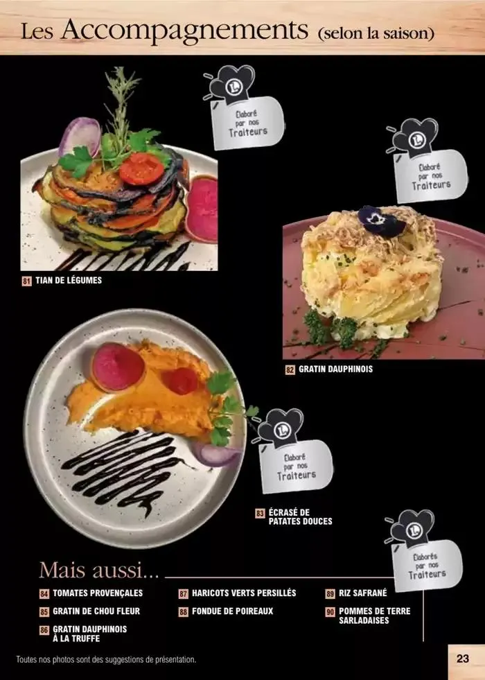 Carte traiteur permanente du 2 janvier au 30 novembre 2025 - Catalogue page 15