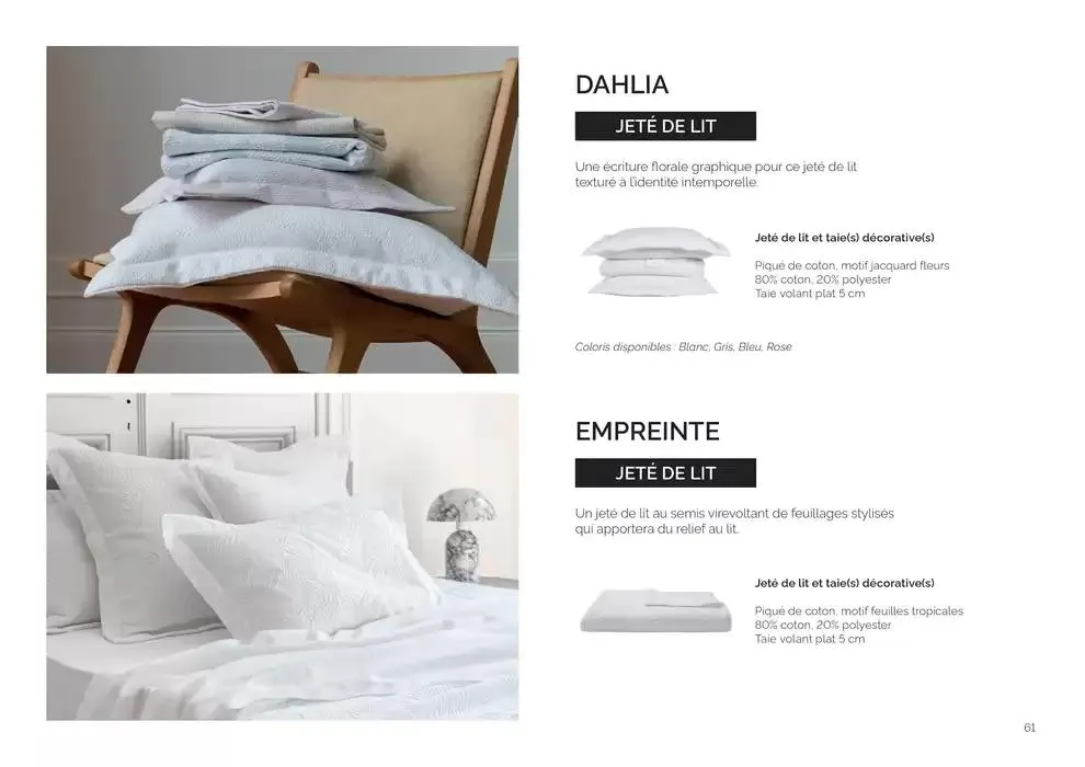 Notre collection Printemps - Ete 2025 du 14 février au 30 août 2025 - Catalogue page 61