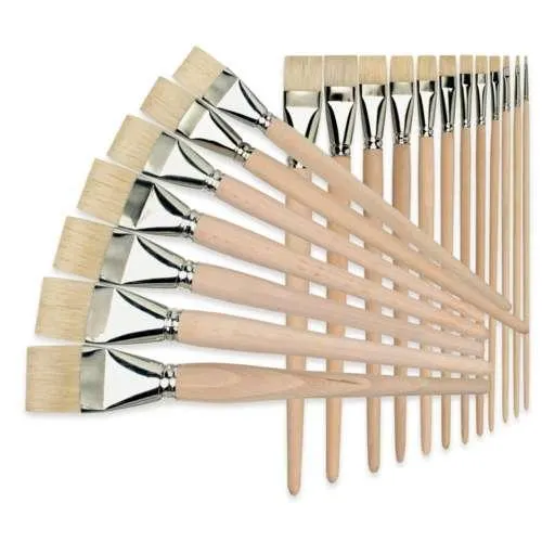 Brosse Gussow en soie de porc, manche court