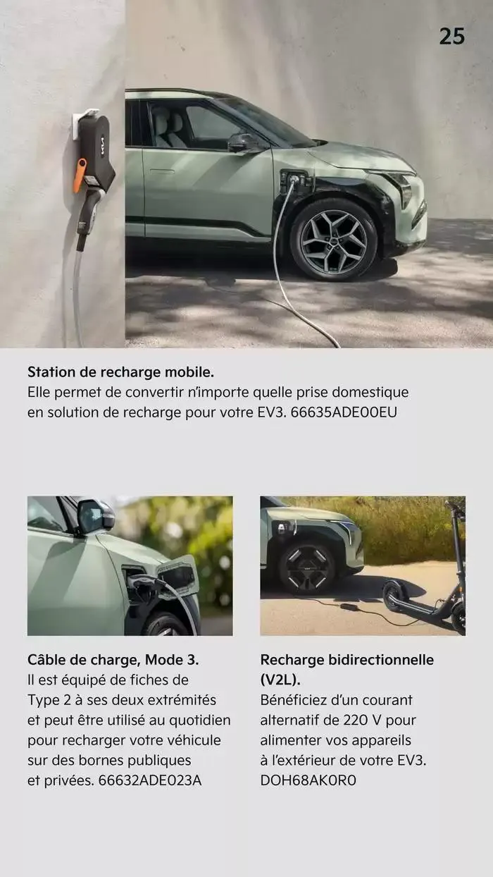 KIA Nouveau EV3 100% électrique - Accessoires du 15 mai au 6 mai 2026 - Catalogue page 15