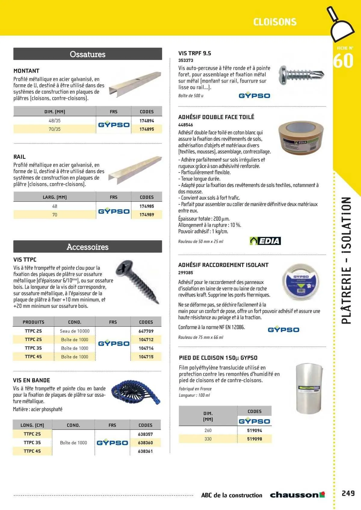 Catalogue Chausson Matériaux du 2 mai au 31 décembre 2025 - Catalogue page 209