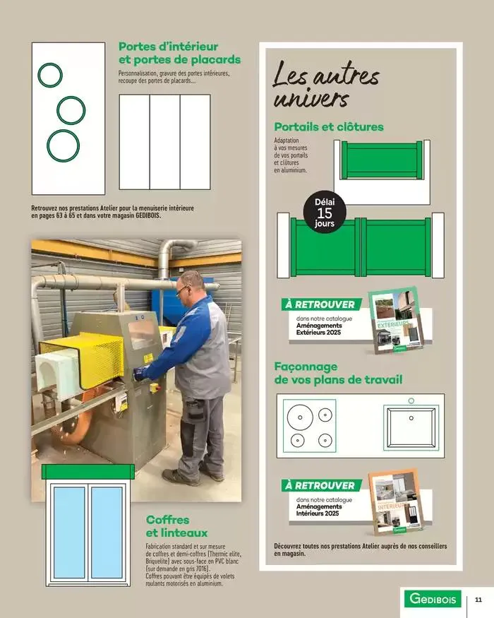 Menuiserie Extérieures 2025 du 1 janvier au 31 décembre 2025 - Catalogue page 11