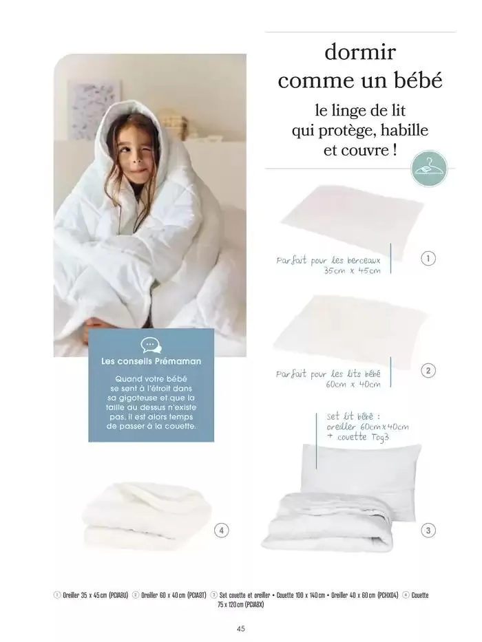 Catalogue Prémaman 2025 du 25 février au 31 décembre 2025 - Catalogue page 45