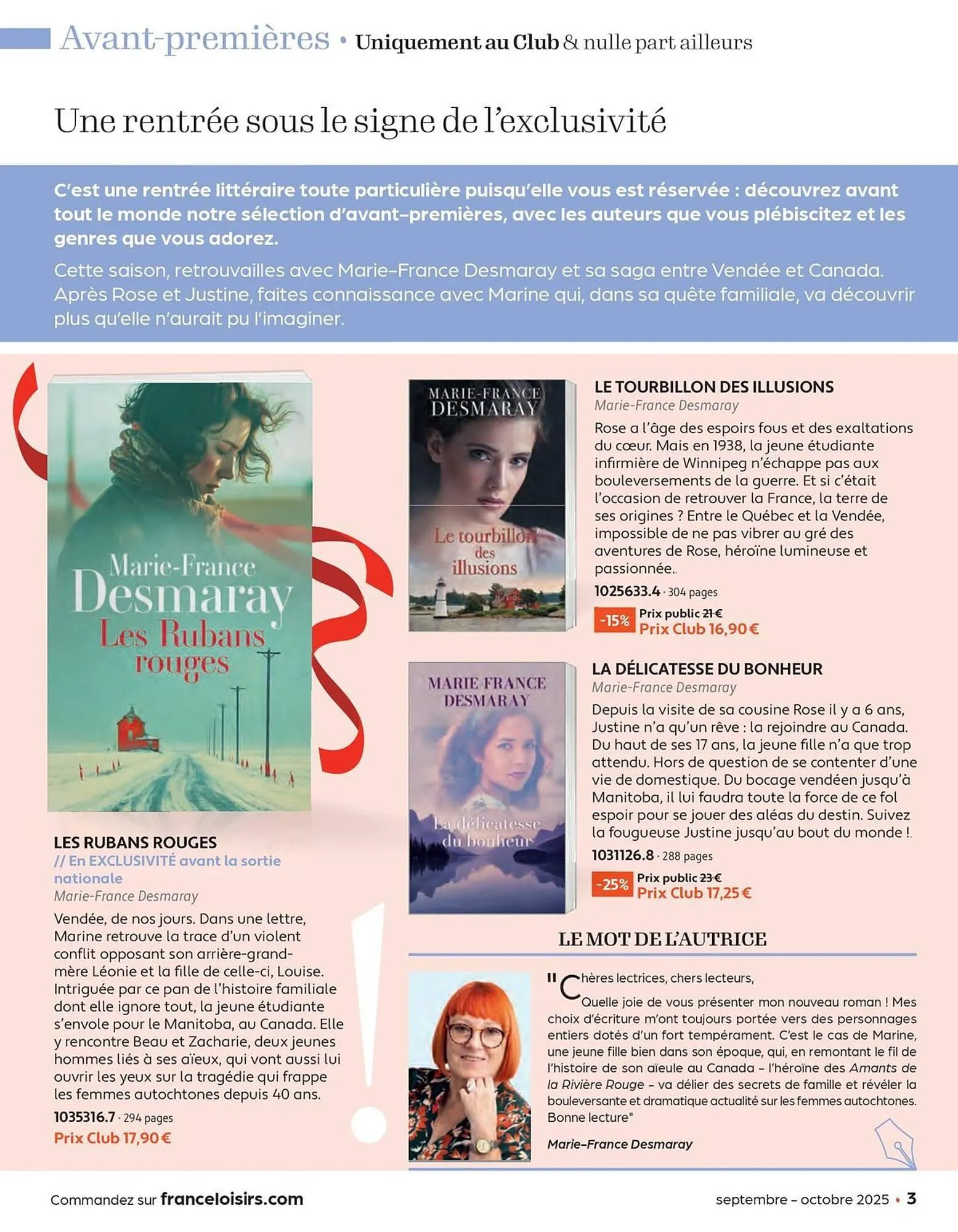 Catalogue France Loisirs du 1 septembre au 31 octobre 2025 - Catalogue page 3