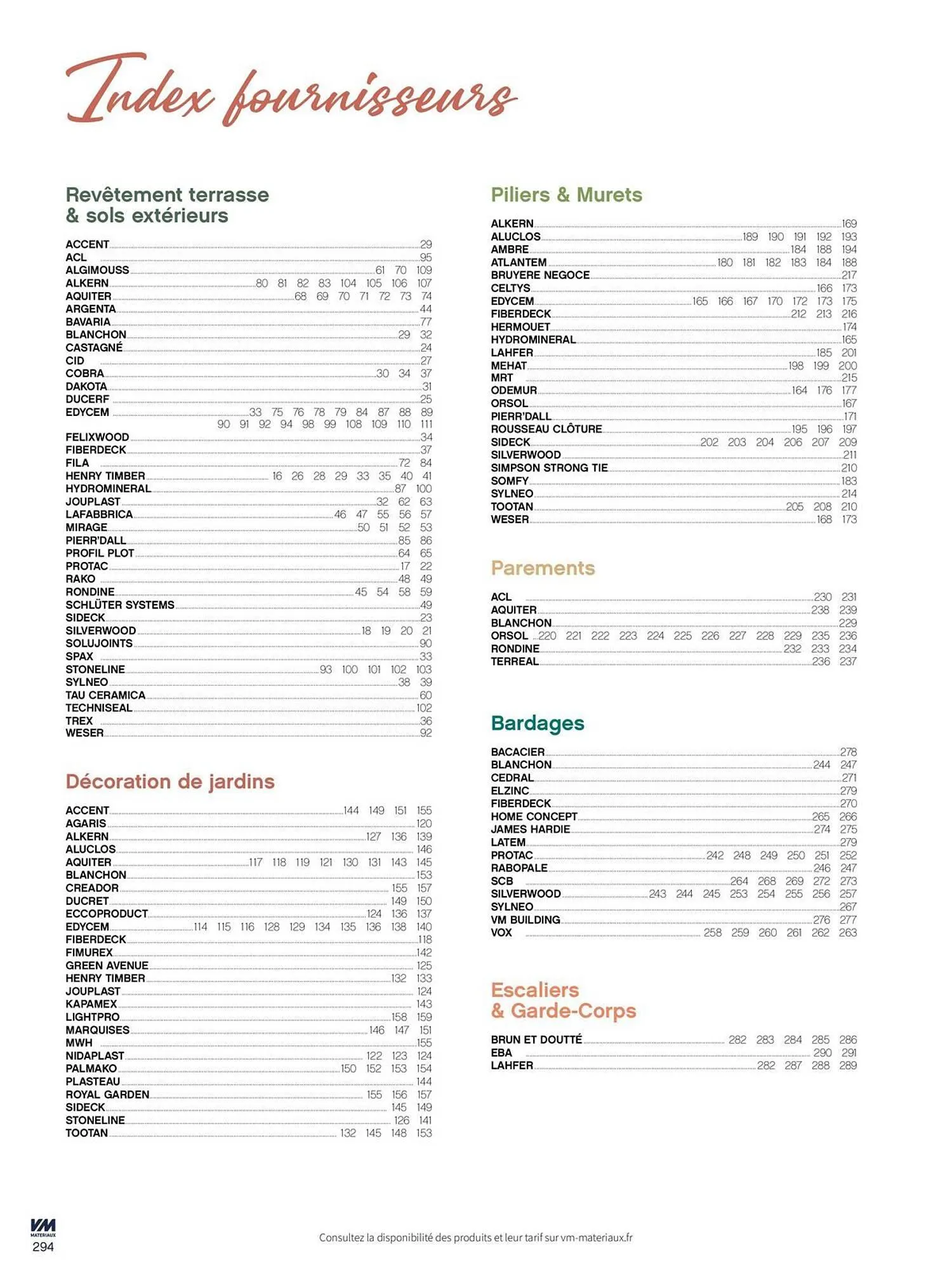 Catalogue VM Matériaux du 11 juin au 30 juin 2026 - Catalogue page 294