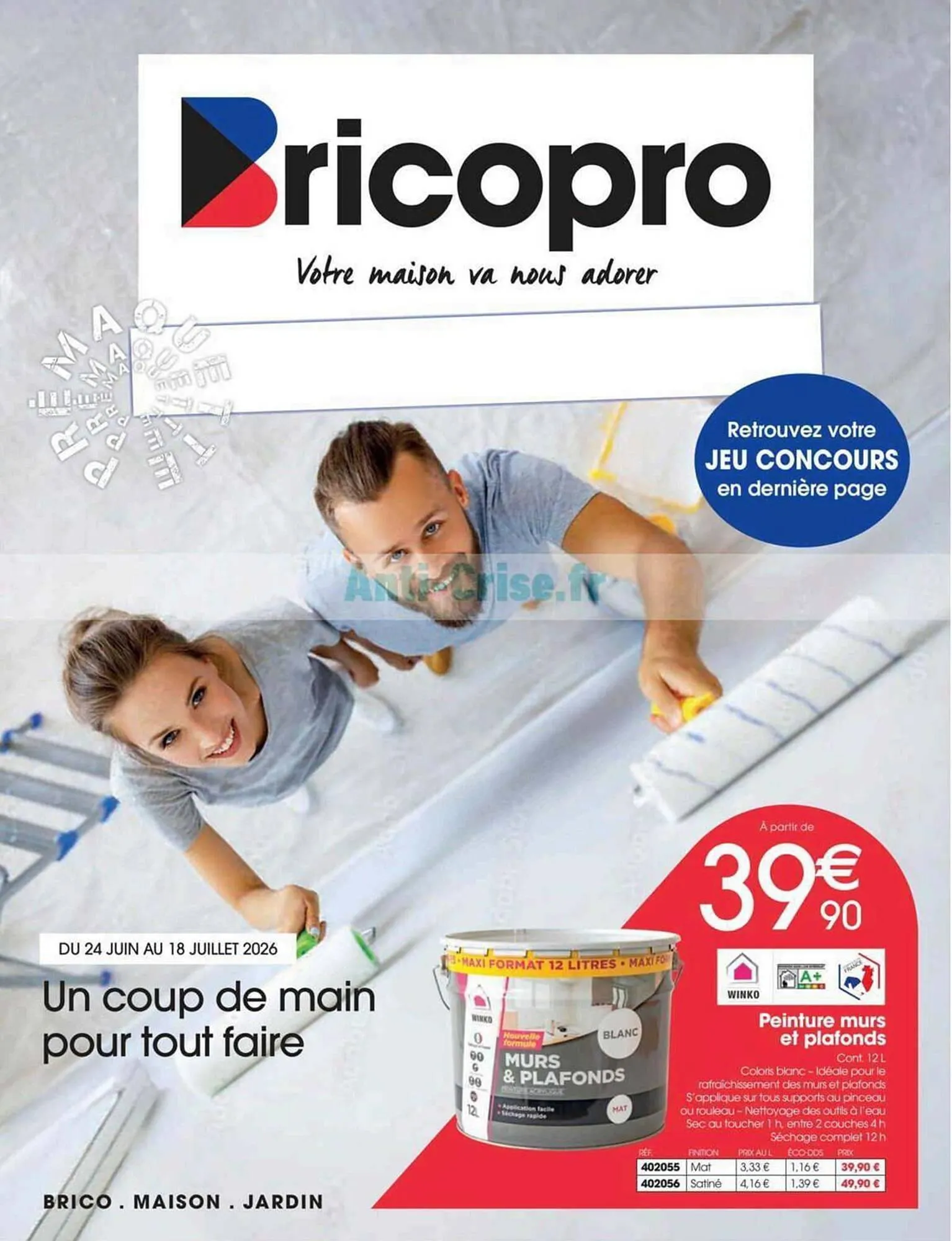 Catalogue Brico Pro du 24 juin au 18 juillet 2026 - Catalogue page 1