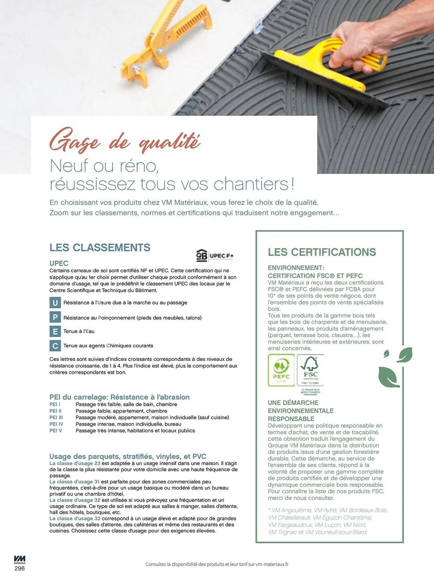 Catalogue VM Matériaux du 11 juin au 30 juin 2026 - Catalogue page 296