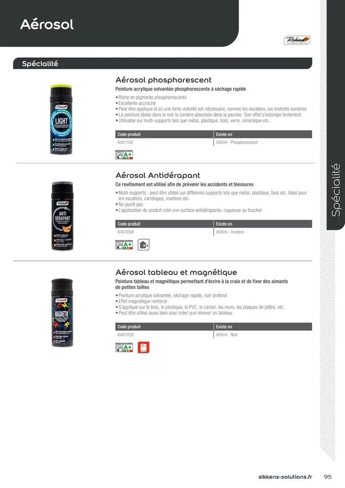  Le catalogue Sikkens Solutions 2023 du 9 mai au 31 décembre 2025 - Catalogue page 95