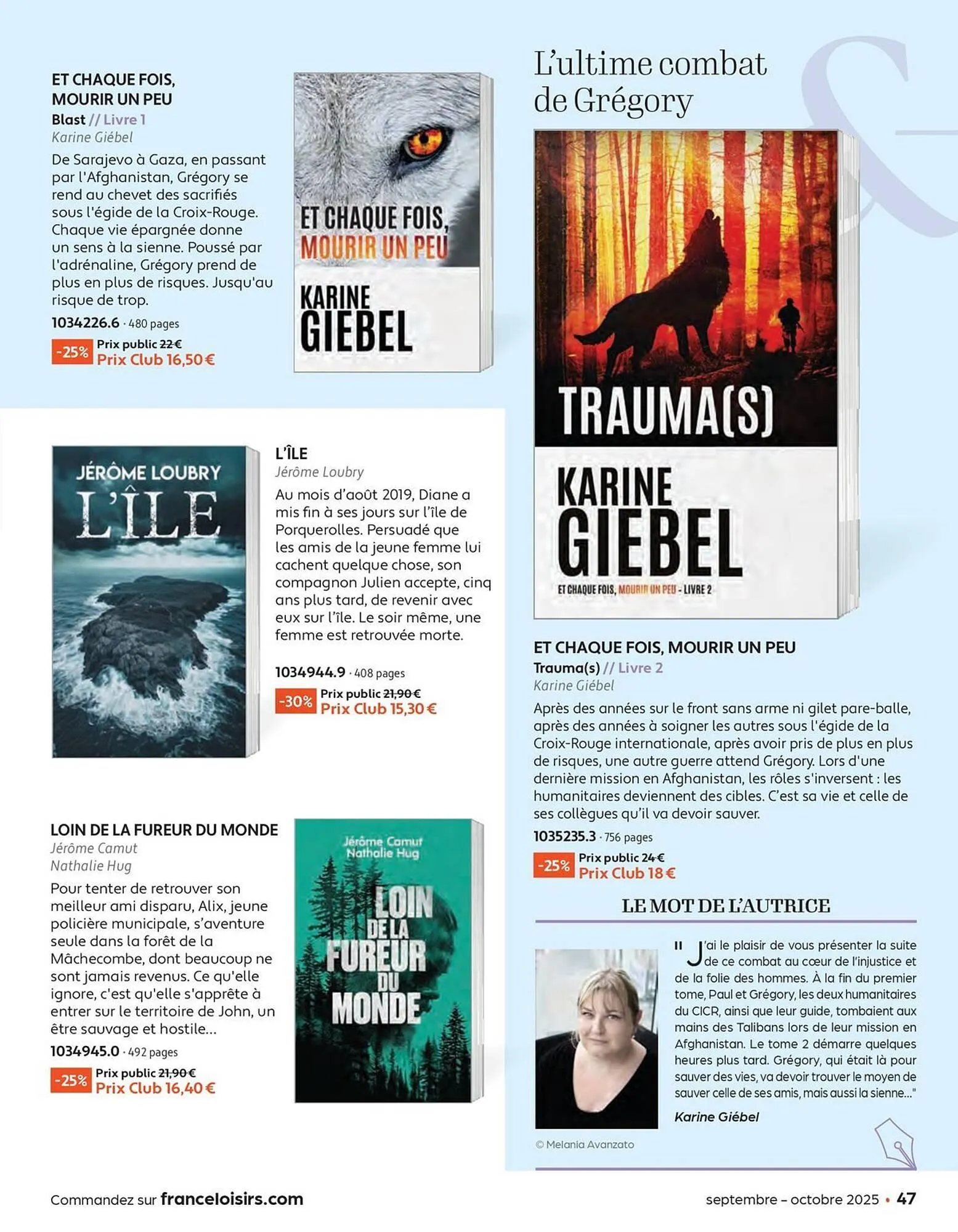 Catalogue France Loisirs du 1 septembre au 31 octobre 2025 - Catalogue page 47