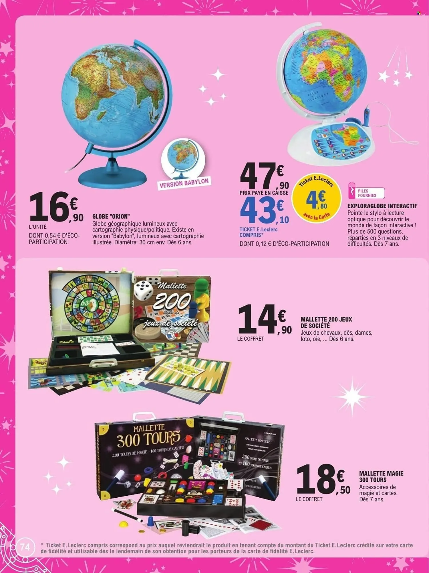 Catalogue E.Leclerc du 21 octobre au 6 décembre 2025 - Catalogue page 74