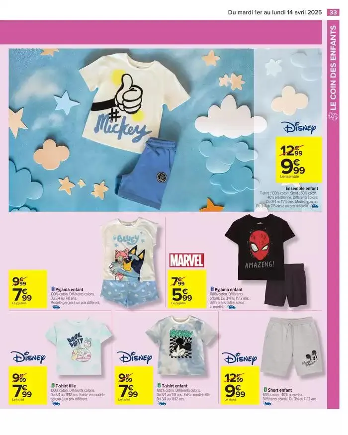 LE COIN DES ENFANTS du 1 avril au 14 avril 2025 - Catalogue page 35