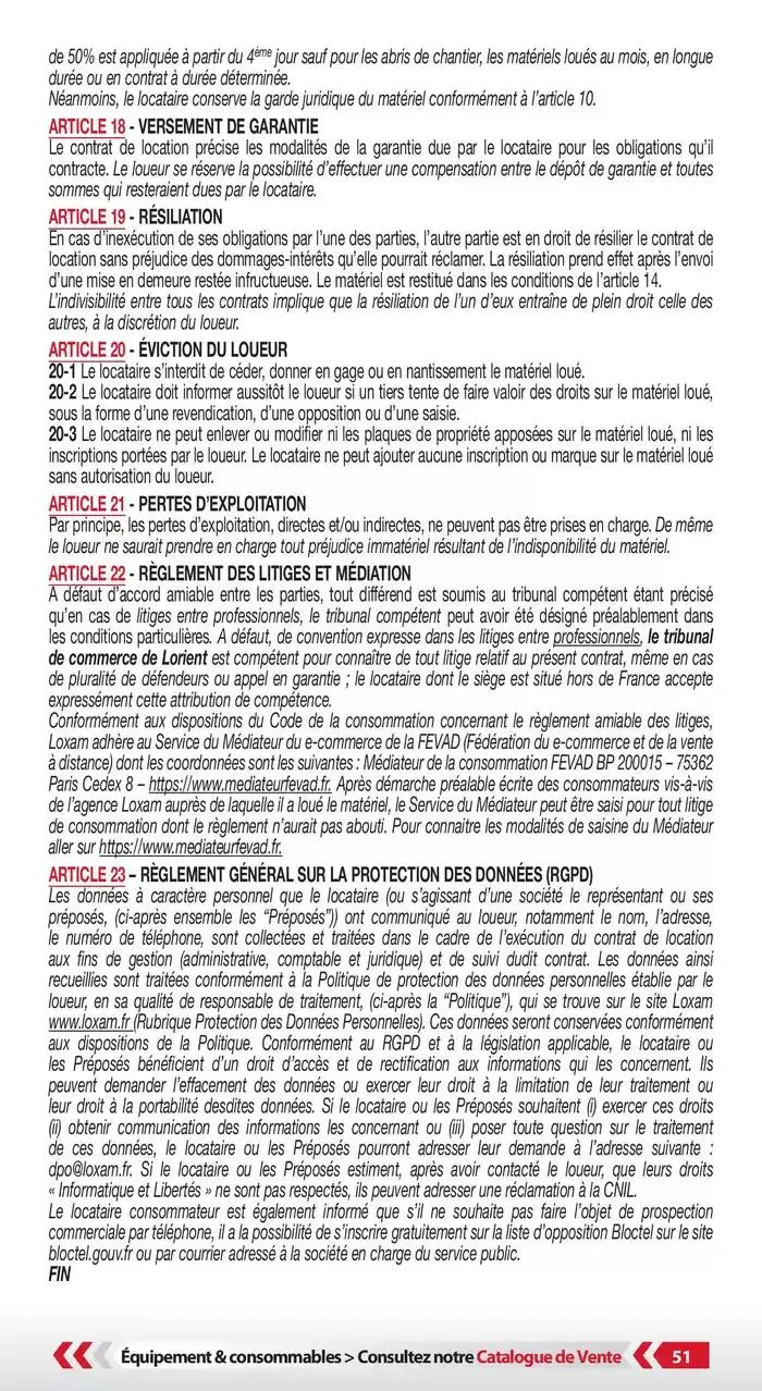 Tarifs professionnels du 3 janvier au 31 décembre 2025 - Catalogue page 53
