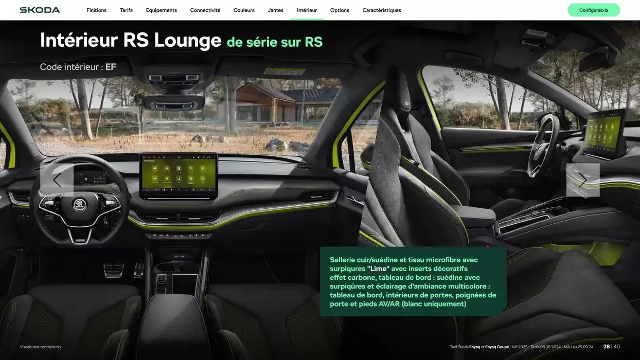 Enyaq SUV Version 85 du 6 novembre au 6 novembre 2025 - Catalogue page 28