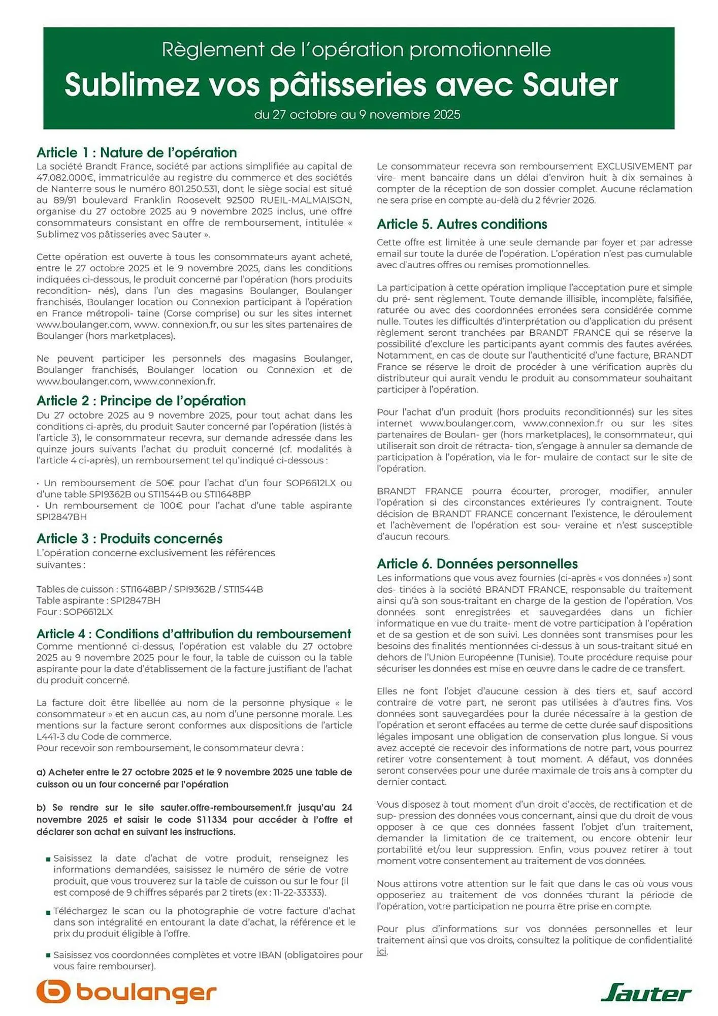 Catalogue Boulanger du 28 octobre au 9 novembre 2025 - Catalogue page 2