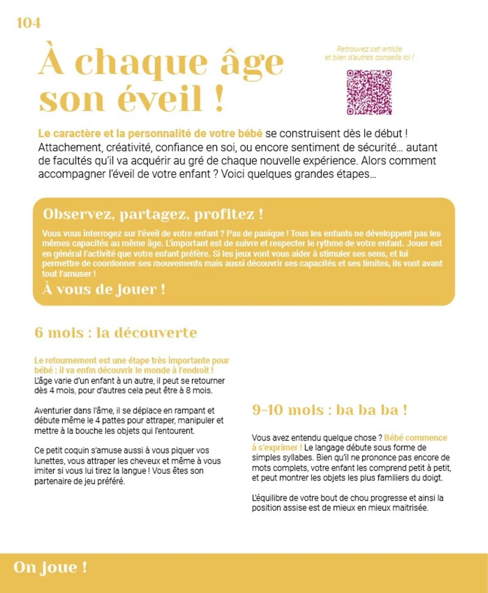 Catalogue autour de bébé du 31 mars au 31 janvier 2024 - Catalogue page 106