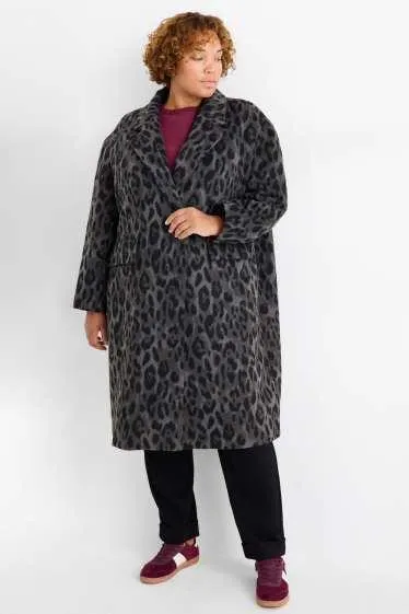 Coat - leopard print