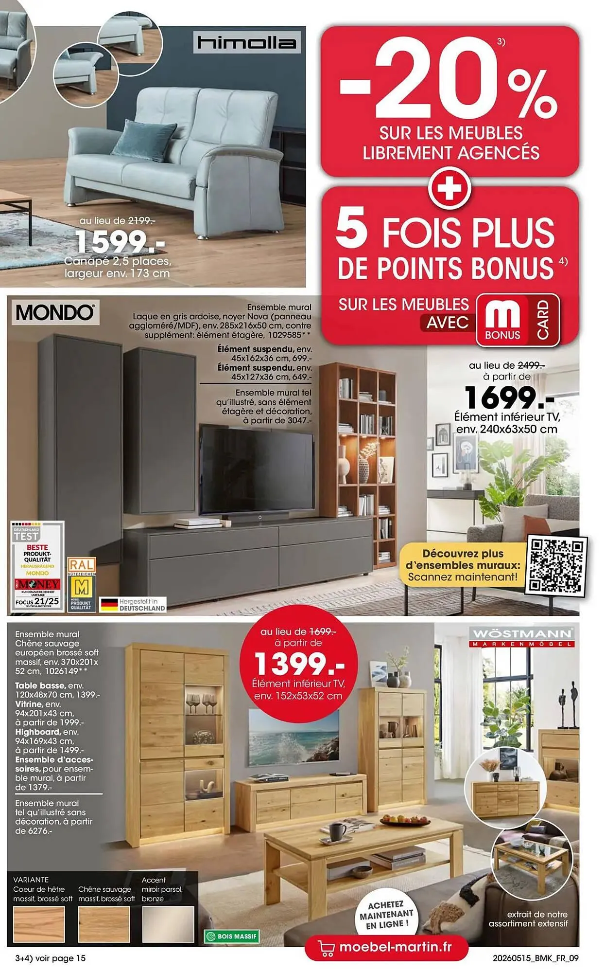 Catalogue Möbel Martin du 15 mai au 31 mai 2026 - Catalogue page 9