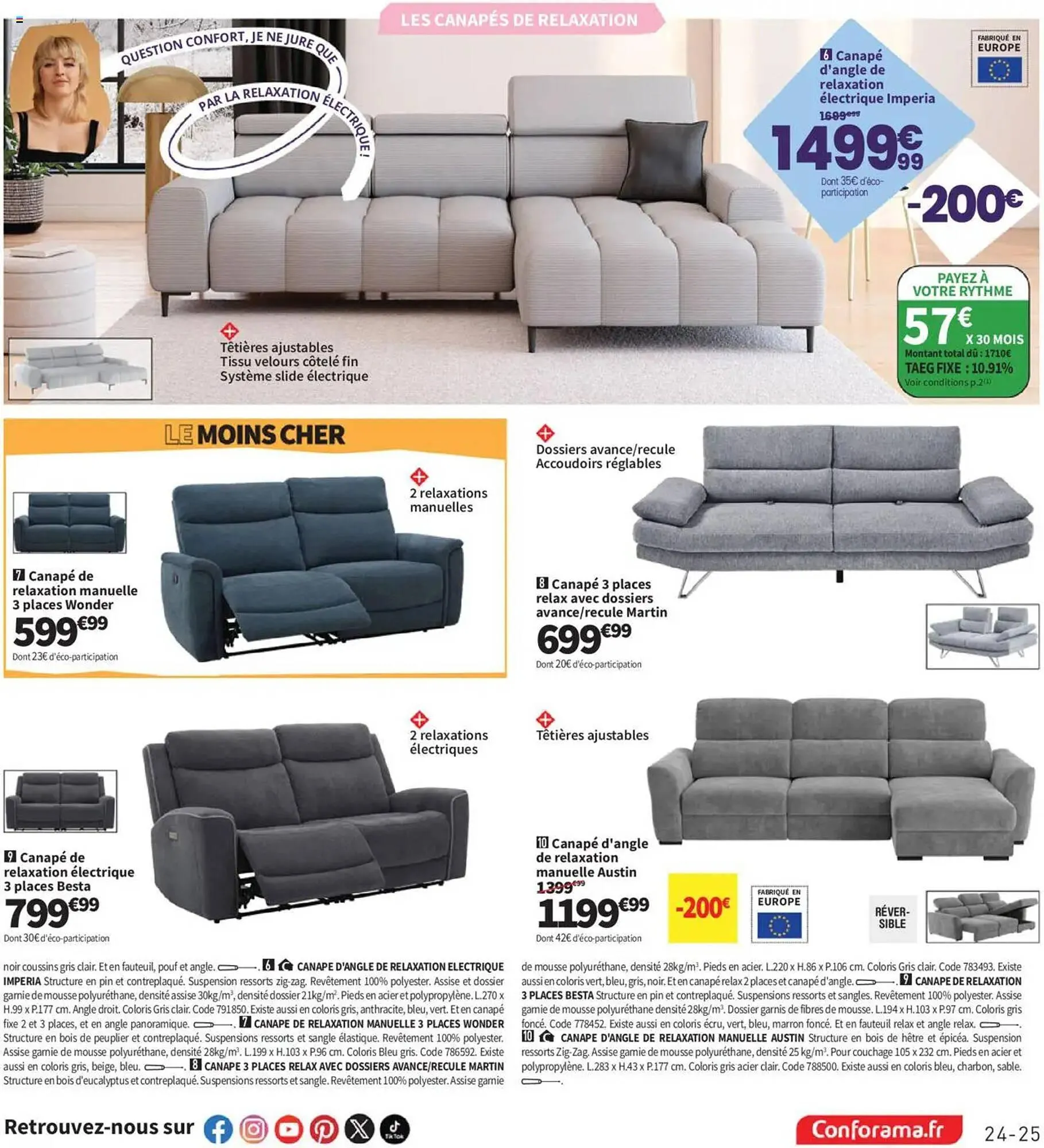 Catalogue Conforama du 10 juin au 7 juillet 2025 - Catalogue page 25