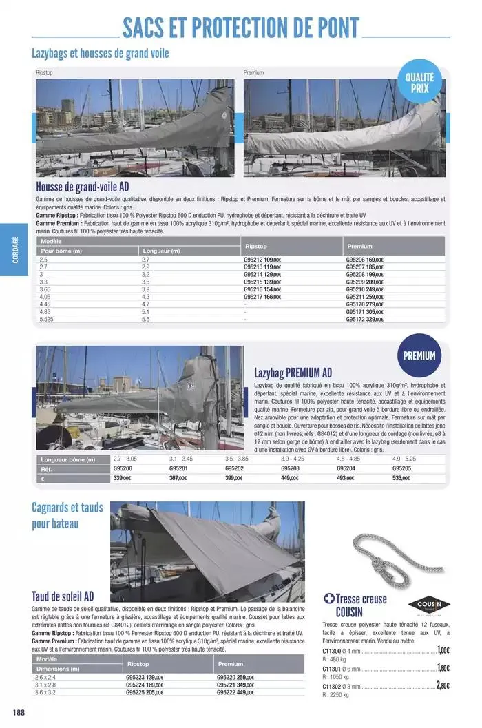 Catalogue Accastillage Diffusion 2025 du 1 janvier au 31 décembre 2025 - Catalogue page 190