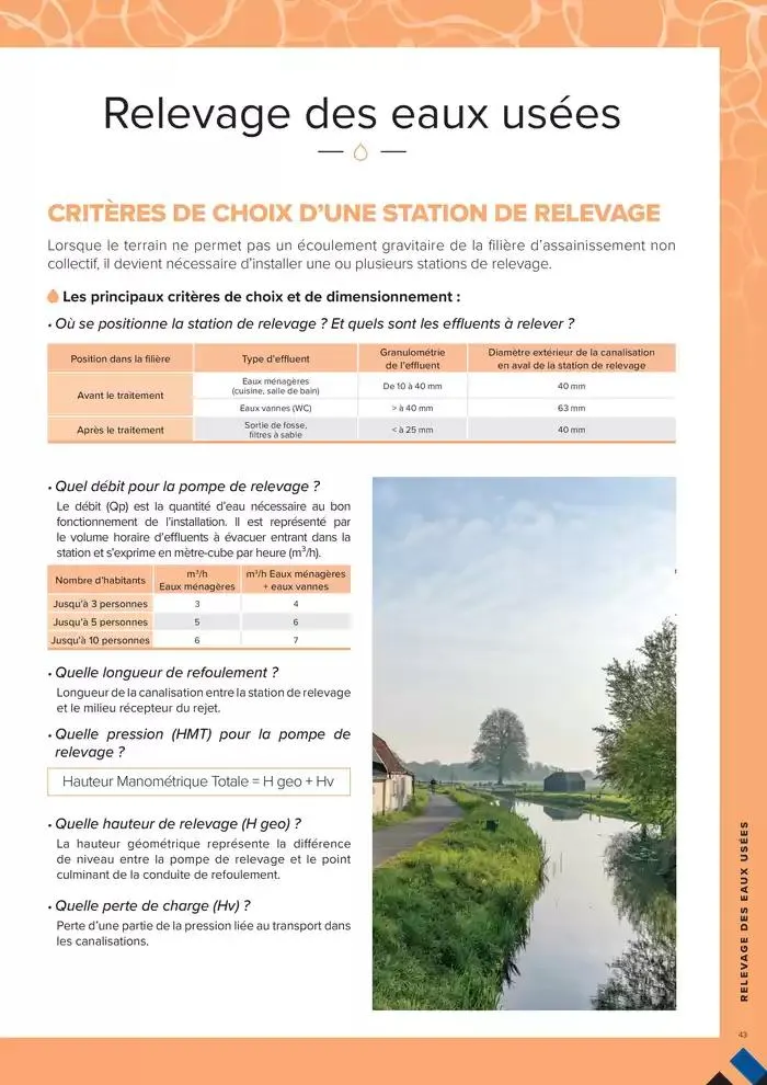 ASSAINISSEMENT NON COLLECTIF ET GESTION DES EAUX PLUVIALES du 4 mars au 31 décembre 2025 - Catalogue page 43