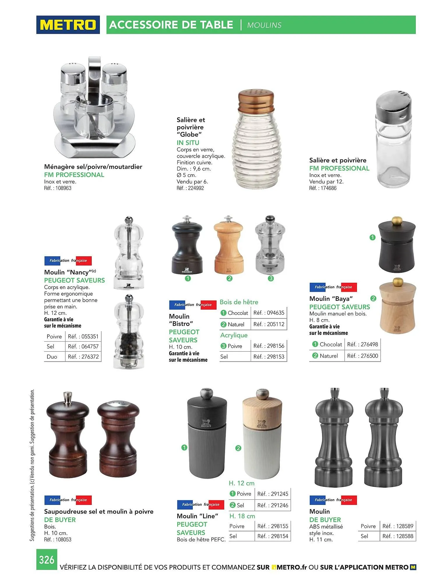Catalogue METRO du 1 janvier au 31 décembre 2026 - Catalogue page 326
