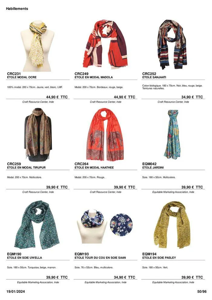 ARTISANAT . DéCORATION . MODE . JOUETS du 9 février au 31 août 2024 - Catalogue page 52